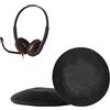 kwmobile 2x Cuscinetto Cuffie Compatibile con Plantronics Blackwire C3220 C3320 C310 C320 C3200 Pad - Cuscinetti Ricambio Cuffie Over Ear Simil Pelle - nero