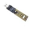 diybits Adattatore M.2 a USB NVMe Sata a USB 3.1 Gen2 10Gbps PCI-E Converter Reader M Key & B+M Key per 2280 2242 2260 2230 SSD Hard Disk Enclosure Parti di ricambio JMS583 (USB standard)