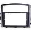 Dtpnoa Mascherina Autoradio Per MITSUBISHI Per PAJERO 2006-2016 | Fasce Autoradio Da 9 Pollici Lettore Stereo 2 Pannello Unità Principale Din Telaio Cruscotto(9INCH)