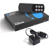 OREI 8K 3-Port HDMI 2.1 Switch, 3-In 1-Out, 8K@60Hz, Manual & Auto Switch | hdmi switch with remote, hdmi switch 4k 120hz, HDR10+, Dolby Vision, VRR, ALLM, CEC, PS5/Xbox compatible