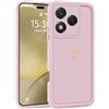 Choeeu ChoosEU Cuore Cover per Honor 400 Lite 5G, Rosa | Custodia TPU Silicone Morbido, Disegni Elegante Colorate Love Heart Motivo, per Ragazza, Antiurto Protezione Case Copertura