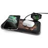 Zens Liberty 16 Coil Dual Wireless Charging Pad with Glass Surface - 2x15W Output - Supports Apple And Samsung Fast Charge - Works with all Phones with Wireless Charging