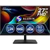 Alurin Monitor CoreVision 27 Pollici Full HD IPS 100Hz, Schermo 1920x1080, Low Blue Light, DCR, HDMI, VGA, VESA 100x100, Monitor per Ufficio, Smart Working, Studio e Multimedia