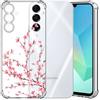 Choeeu ChoosEU Trasparente Cover per Samsung Galaxy A16 5G / 4G, Sakura Rosa | Sottile TPU Silicone Trasparente Custodia, Disegni Colorate Fiore Fiori Motivo, per Ragazza, Antiurto Protettiva Morbido Case