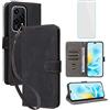 IUQXU Cover per Honor 200 Lite 5G Libro con Vetro Temperato N | Blocco RFID,Antiurto,Supporto,Custodia in Pelle Portafoglio per Honor 200Lite Honor200 Lite Honor200Lite