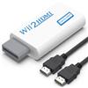 Yisica Convertitore da Wii a HDMI 1080P per dispositivo Full HD, adattatore Wii HDMI con jack audio da 3,5 mm e uscita HDMI, compatibile con Wii, Wii U, HDTV, monitor, supporta tutte le modalità di