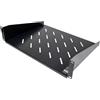 Mach Power Mensola per armadio Rack 19 2U Ventilata, Universale per Armadi di Rete 19 Pollici, Portata fino a 25Kg, Profondità 350mm, Solida e Robusta in Acciaio Verniciato a Polvere, Colore Nero