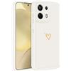 Choeeu ChoosEU Cuore Cover per Xiaomi Redmi Note 13 Pro 5G / Poco X6 5G, Bianco | Custodia TPU Silicone Morbido, Disegni Elegante Colorate Love Heart Motivo, per Ragazza, Antiurto Protezione Case Copertura
