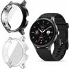 Blueshaweu Custodia compatibile per Fitpolo/TOOBUR/ZOSKVEE smartwatch DR06 1.27'', flessibile TPU protezione completa con pellicola protettiva antigraffio Custodia per DR06 (Nero+Trasparente)