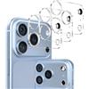 CloudValley 3 set Protezioni per obiettivo fotocamera per iPhone 18 Pro | Protezione per Obiettivo in Vetro Temperato 9h, Antigraffio, Compatibile con le Custodie [Non Compromette Le Foto Notturne]