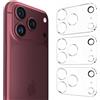 CloudValley 3 set Protezioni per obiettivo fotocamera per iPhone 18 Pro Max | Protezione per Obiettivo in Vetro Temperato 9h, Antigraffio, Compatibile con le Custodie [Non Compromette Le Foto Notturne]
