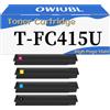RTEUYH Cartuccia Toner T-FC415 - Ricambio Compatibile Ad Alto Rendimento Stampanti Per Toshiba E-Studio 2615AC 3015AC 3115AC 3515AC 3615AC 4515AC 4615AC 5015AC 5115AC 4-Pack