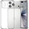 Choeeu ChoosEU Trasparente Cover per iPhone 17 Pro Max con Fiori, Trasparente | Sottile TPU Silicone Trasparente Custodia, Disegni Colorate Fiore Fiori Motivo, per Ragazza, Antiurto Protettiva Morbido Case