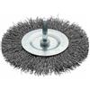 Vigor Spazzole per dischi (grosse, diametro: 100 mm, diametro fusto: 6 mm), V6803-100, argento
