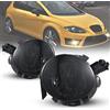 Tula Motoren Coppia Di Fari Fendinebbia per SEAT Leon(1P1) 2009-2013 IbizaV(6J1/6J5/6J8) 2008-2012 ToledoIII 5P2 03/2009-up Altea 5P1/5P5 09-up Coppia fendinebbia lente grigia HB4 R: 6J0941702 L: 6J0941701