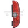 Diederichs Fanale posteriore destro per Fiat Doblo (152/263) 2010-2015 e Opel Combo (X12) 2012 -> plastica senza portalampada, rosso, omologato