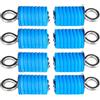 Mixabloem Confezione da 8 ancoraggi per Polaris per RZR Lock Ride, ganci cargo in metallo blu per ATV UTV, adatti per sportivi XP 1000 900 800, montaggio sicuro della scatola del carburante
