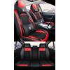 NOBQUA Coprisedili Auto Universali per 5 Posti in Vera Pelle-Compatibili con Jeep Renegade Compass Cherokee Wrangler - Impermeabili, Antiscivolo-Set Completo per SUV e Berlina