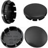 VAGCARS 4 coprimozzo coprimozzo, diametro esterno 56 mm, diametro interno 51 mm, coprimozzo universale in ABS di alta qualità con superficie lucida, compatibile con VW Audi BMW Mercedes-Benz (nero)