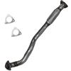 BESTPRICE ATP 1x Tubo di scarico a Y, 2x Guarnizioni | Compatibile con: OPEL SIGNUM CC, VECTRA C, VECTRA C Caravan, VECTRA C CC, SAAB 9-3, 9-3 Cabriolet, 9-3 Kombi