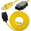 HAAMNING7 Cavo OBD2 a Ethernet, cavo ENET RJ45 per codifica per BMW serie F, serie G, compatibile con adattatore E-SYS Icom, interfaccia Ethernet RJ45 a OBDII per codifica diagnostica auto