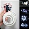 NEO ESSENCE JIASENSM LED Fari Angel Eyes per Auto, Luce di marcia diurna Uso adatto per auto, luce in cotone COB, occhio d'angelo, apertura 60-120 mm, moto, veicolo elettrico universale(White,40MM)
