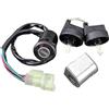 AQAQQW Blocchetto Accensione a Chiave Universal Per KYMCO Per ATV Per KXR 250 50 90 Per Euro 2 / ATV Per Maxxer 250 90 90S 35010-LBA7-E00 Interruttore Accensione Tappo Carburante Blocco Sella