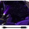 Weinsamkeit Luci a LED per Interni Auto Luce per Tetto Auto USB Auto LED Atmosfera da Tetto Light Proiettore a Stella USB Portable Lampada Notturna a Stella per Auto Casa Partito, Blu Viola