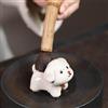 Mini Scultura In Ceramica Di Cane In Argilla, Statuetta Decorativa Per Animali