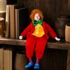Figurina di Clown Dipinta a Mano Flessibile Pagliaccio Divertente per Vetrine
