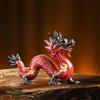 Figurina Statue Del Drago In Porcellana Cinese Tradizionale Per Office Di