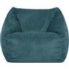 Icon Beanbags icon Bean Bag Borsa a fagiolo soffice per bambini Natalia, blu-verde, borsa a fagiolo per bambini in velluto a coste, grande, poltrona a fagiolo per bambini con imbottitura - Germany
