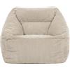 But icona poltrona a sacco gigante Bean Bag Natalia, beige, sacco a sacco XXL in velluto a coste per adulti con imbottitura per il soggiorno, sacco a sacco gigante XXL in velluto a coste - Germany