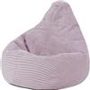 Icon Beanbags icon poltrona a sacco Bean Bag Fluffy Dalton per bambini, Viola, Velluto a coste, Borsa a sacco per bambini, Grande, Borsa a sacco per bambini con imbottitura - Germany