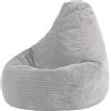 Icon Beanbags icon Beanbag Chair Bean Bag Fluffy Dalton per bambini, Grigio, Corda, Beanbag per bambini, Grande, Beanbag per bambini con imbottitura - Germany