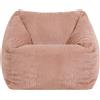 Icon Beanbags icon Pouf Bean Bag Morbido Per bambini Natalia, Rosa, Velluto a coste Pouf per bambini, Grande, Pouf Poltrona Bambini con imbottitura - Prodotto in Germania