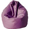 Talamo Italia Pouf elegante Dmora, colore lilla, dimensioni 80 x 120 x 80 cm