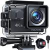 WOLFANG GA100 Action Cam 4K 20MP, fotocamera subacquea WiFi, impermeabile fino a 40 metri, stabilizzazione EIS