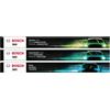 Bosch Set completo di tergicristalli per auto BOSCH 360, comprensivo di due tergicristalli per il parabrezza