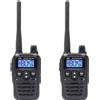 PNI Kit di 2 radio portatili PNI PMR R45 PRO, frequenza 446 MHz, potenza 0,5W, 99 canali programmabili, 16