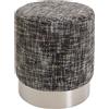 Kare Design, poggiapiedi Berry High, argento/grigio scuro, diametro 39 cm, poggiapiedi, rotondo, design minimalista