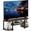Furinno Supporto TV Furinno Turn-S-Tube per televisori fino a 55 pollici, in legno di pino ambrato