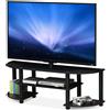 Furinno Supporto TV Furinno Turn-S-Tube per televisori fino a 55 pollici, finitura noce scuro