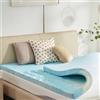SINWEEK, topper per materasso, 7,6 cm, 5 zone, in memory foam, per alleviare la pressione, morbido