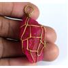 Pendente Grezzo In Zaffiro Rosa Africano Da 52,55 Carati Design Fresco