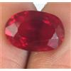 Ceylon 6.75 CT Rosso Zaffiro Ovale Gemma Naturale Certificato B84516 New Product