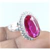 10.10 CT Naturale Rubellite Tormalina Ovale Gemme Certificato Donna Raro Design