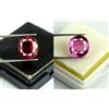 Zaffiro Rosa E Rubino Ovale Misura Anello Gemma Paio 17 CT Naturale Certificato