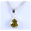7.10 CT Naturale Giallo Zaffiro Pera Gemma Certificato Ultimo Pendente Design
