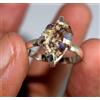 6.55 CT Naturale Etiope Opale Gemma Grezzo Anello Certificato Halo Design